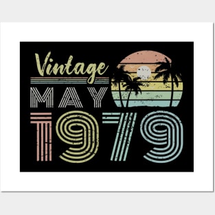 41th Birthday Gift Vintage May 1979 Forty One Years Old Posters and Art